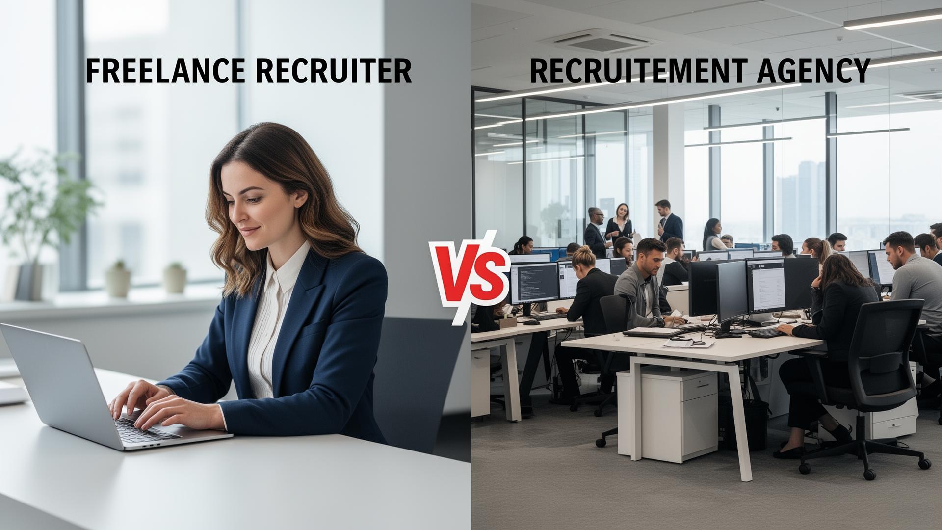 Freelance Recruiter vs Recruitment Agency: What's the Real Difference?